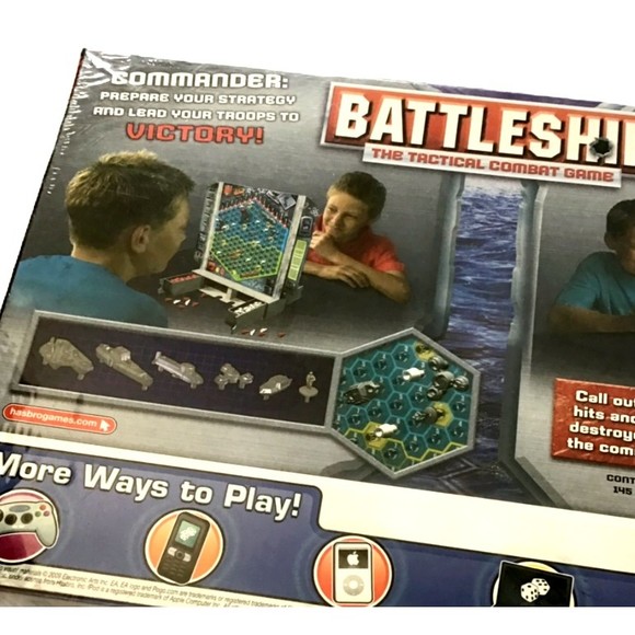 Battleship Tactical Combat Game Enemy Fleet Ships Hasbro Grid Double 2008 NEW - Picture 4 of 5